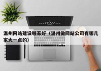 温州网站建设哪家好（温州做网站公司有哪几家大一点的）