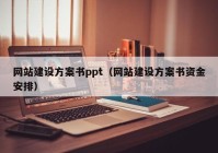 网站建设方案书ppt（网站建设方案书资金安排）