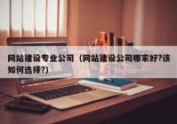 网站建设专业公司（网站建设公司哪家好?该如何选择?）