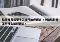 软件开发需要学习哪种编程语言（电脑软件开发用什么编程语言）