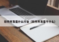 软件开发是什么行业（软件开发是干什么）